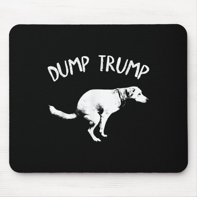 Dump Trump Dog Pooping  Mouse Mat (Front)