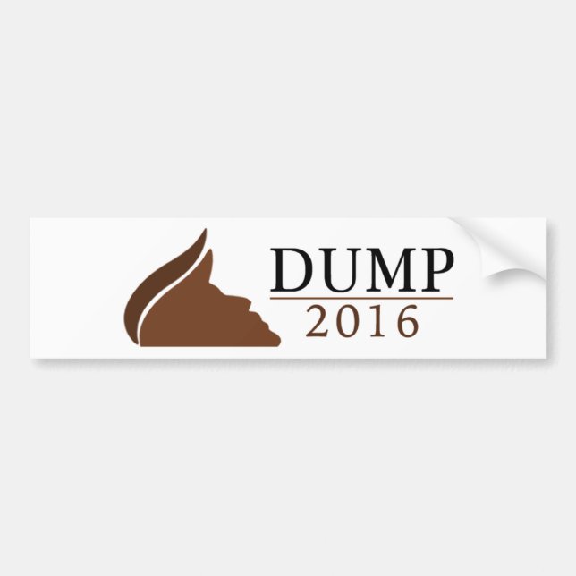 Dump Trump - Donald Trump Bumper Sticker (Front)