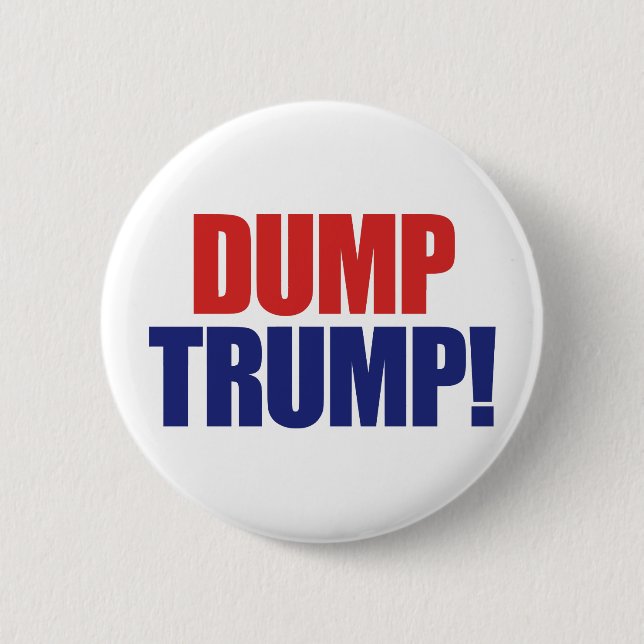 Dump Trump - Impeach President Trump 6 Cm Round Badge (Front)