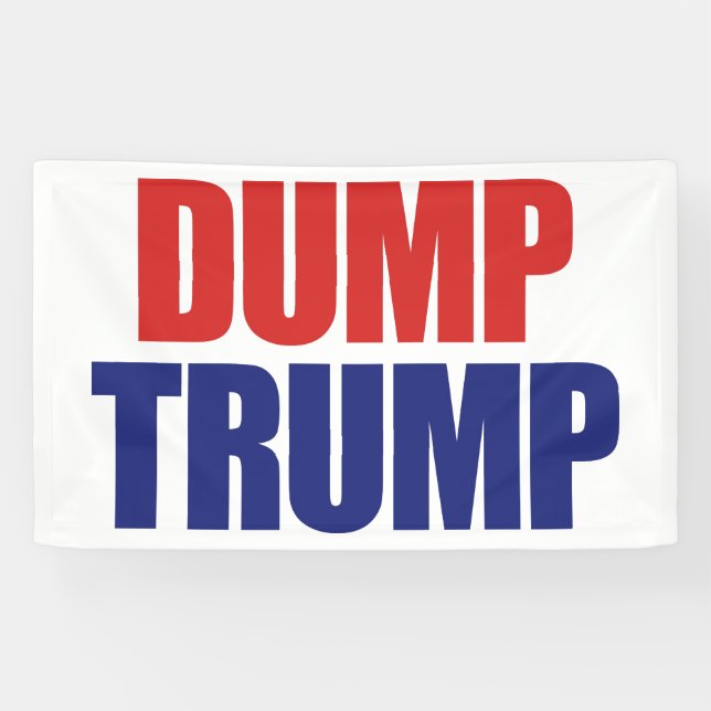 Dump Trump - Impeach President Trump Banner (Horizontal)