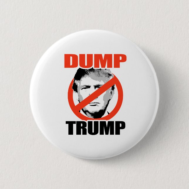 Dump Trump Now 6 Cm Round Badge (Front)