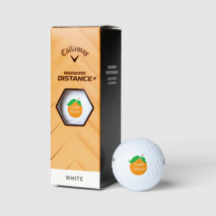 Dump Trump Orange Callaway Warbird Golf Balls