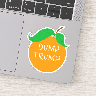 Dump Trump Orange Custom-Cut Vinyl Decal Sticker
