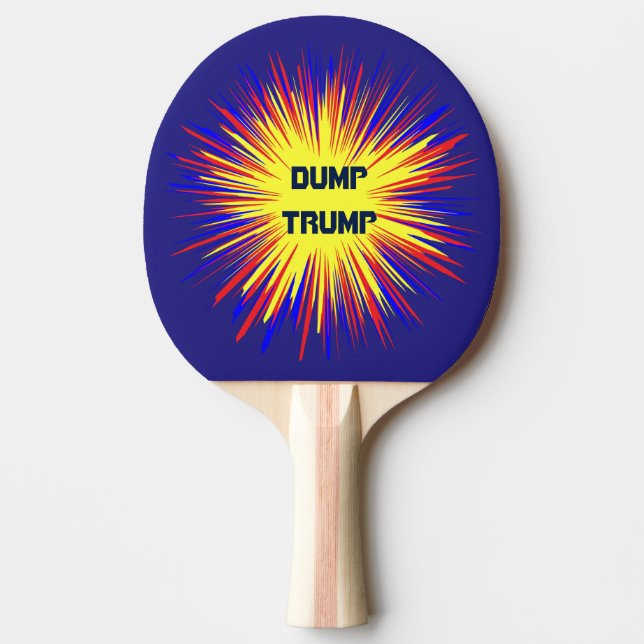 Dump Trump Ping Pong Paddle (Front)