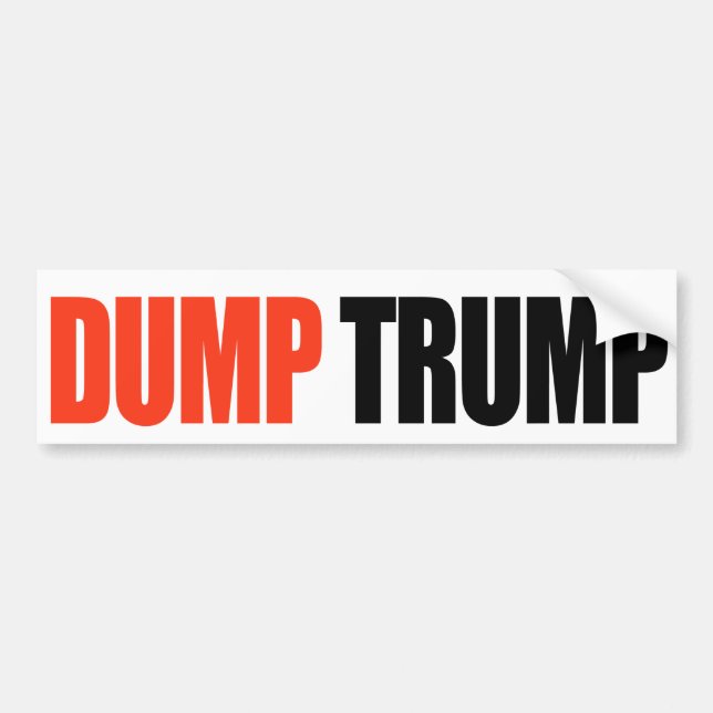 DUMP TRUMP -.png Bumper Sticker (Front)
