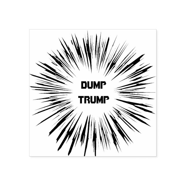 Dump Trump Political Wooden Stamp (Imprint)