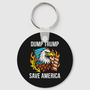 Dump Trump - Save America -  Key Ring
