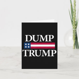 Dump Trump Shirts Black Uni Adult Modern Political Card