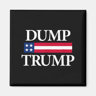 Dump trump shirts black unisex modern political Du Magnet