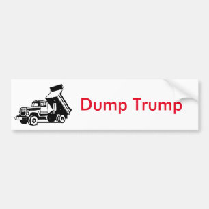 Dump Trump truck Bumper Sticker