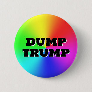 DUMP TRUMP ( you can change the words! ) 6 Cm Round Badge