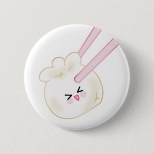 dumpling and chopsticks button