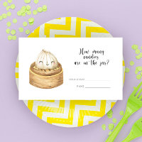 Dumpling baby shower - guess how many candies