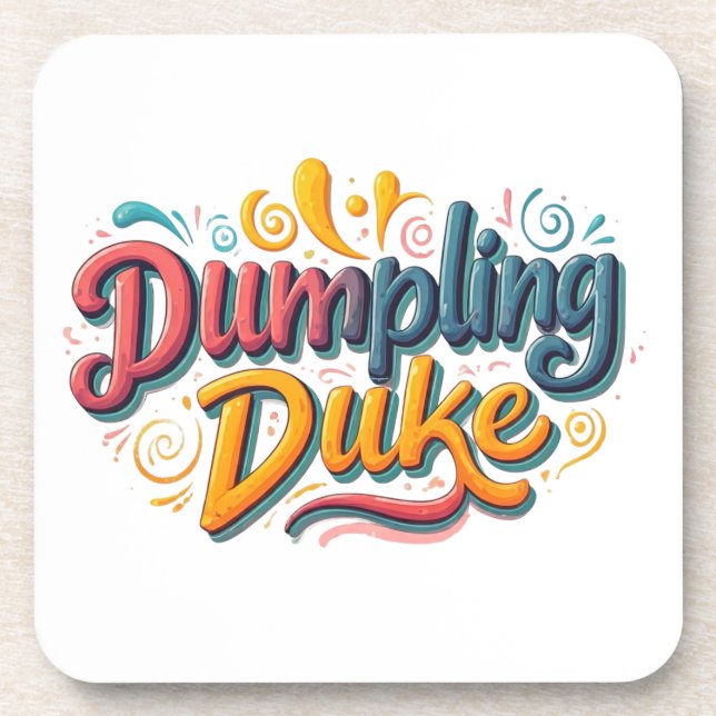 Dumpling Duke  Coaster (Front)
