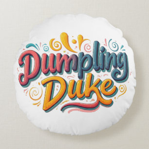 Dumpling Duke Round Cushion