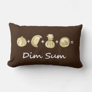Dumpling + Dumpling + Dumpling  Equals Dim Sum Lumbar Cushion