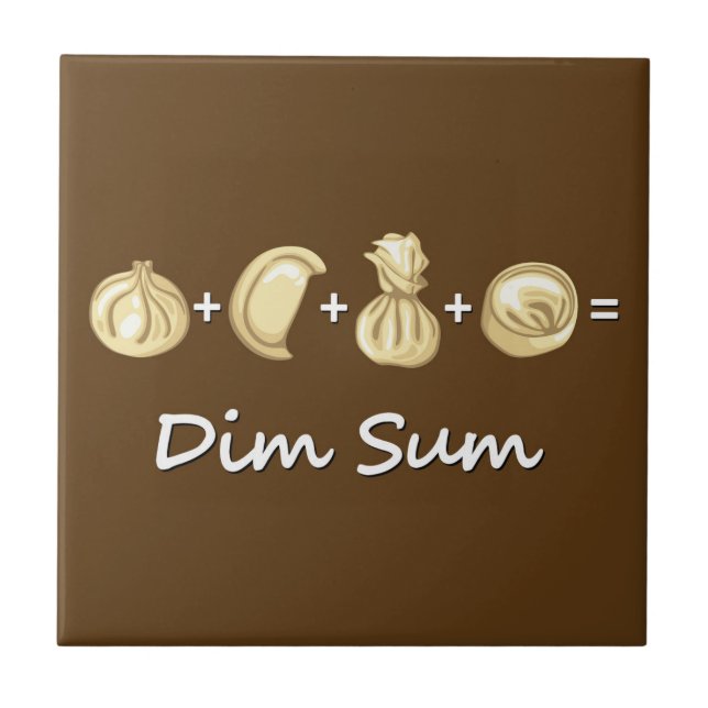 Dumpling + Dumpling + Dumpling  Equals Dim Sum Tile (Front)