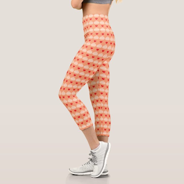 Dumpling Love Cantaloupe High Waisted Capris (Left)
