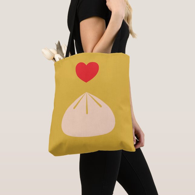 Dumpling Love Longan Shoulder Tote (2 Sizes) Bag (Close Up)