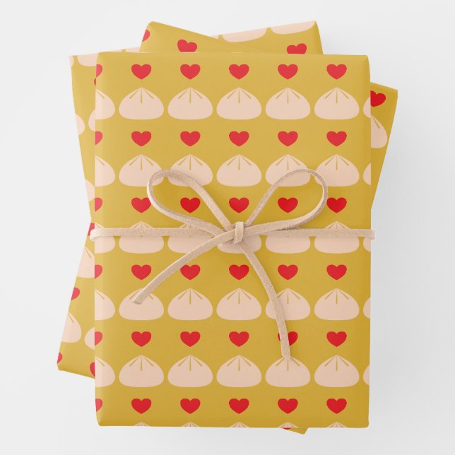 Dumpling Love Longan Wrapping Paper (In situ)