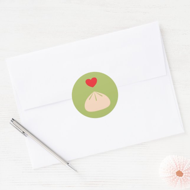Dumpling Love Matcha Sticker (Envelope)