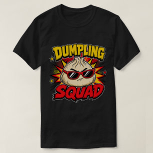 Dumpling Squad Retro Comic Pop Art Foodie Dim Sum T-Shirt
