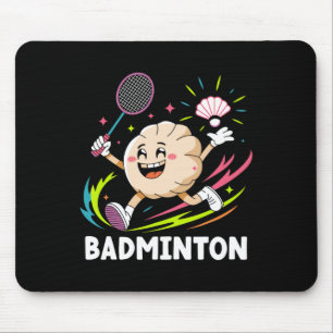 Dumplings Play Badminton Chopstick Wrap Cuisine Sp Mouse Mat