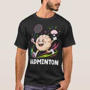 Dumplings Play Badminton Chopstick Wrap Cuisine Sp T-Shirt