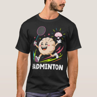 Dumplings Play Badminton Chopstick Wrap Cuisine Sp T-Shirt