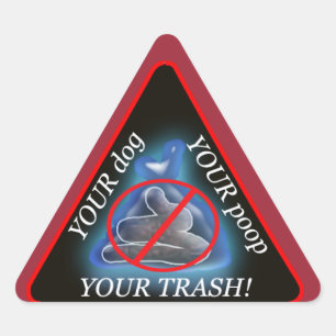 dump'n run triangle sticker