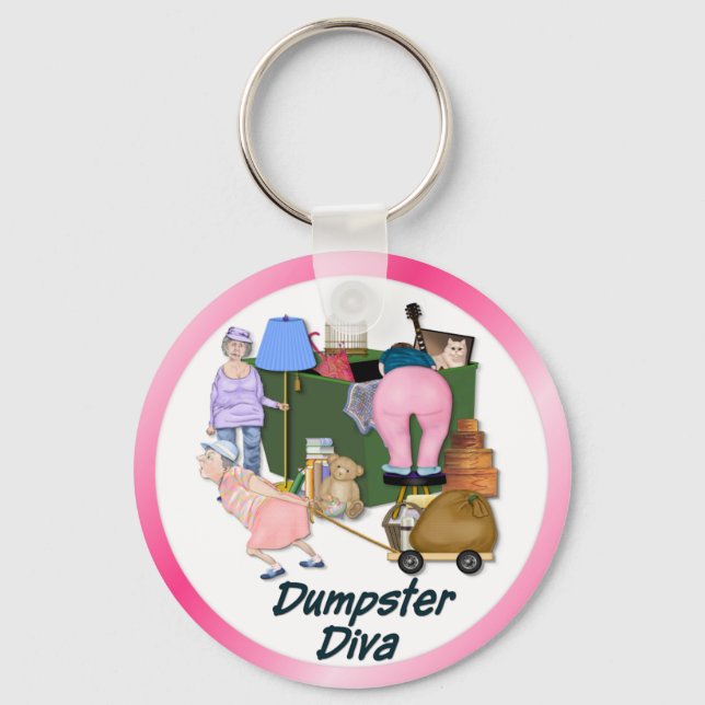 Dumpster Divas Key Ring (Front)