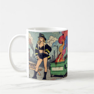 Dumpster fire  coffee mug