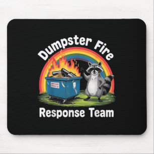 Dumpster Fire Rainbow Racoon Funny Sarcastic Nove Mouse Mat