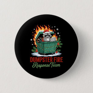 Dumpster Fire Resnse Team Leader Christmas  6 Cm Round Badge