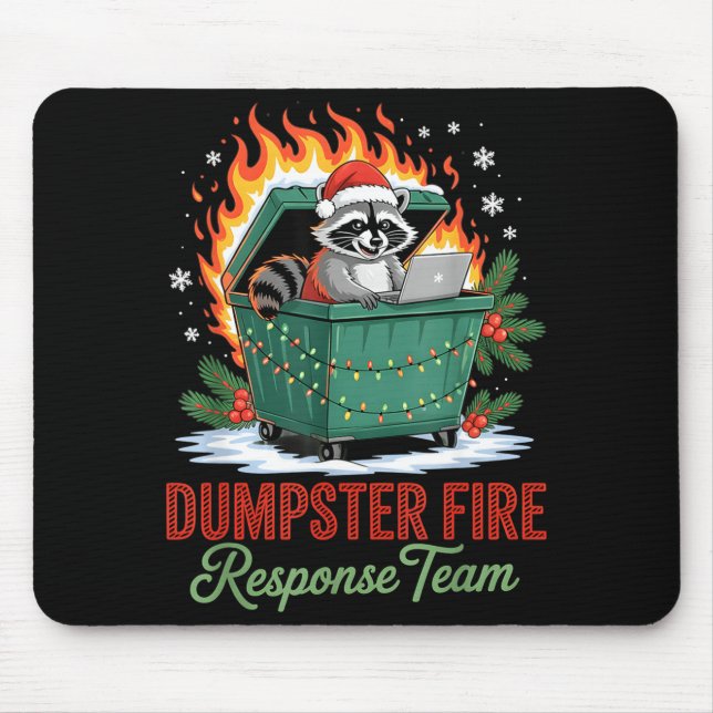 Dumpster Fire Resnse Team Leader Christmas  Mouse Mat (Front)