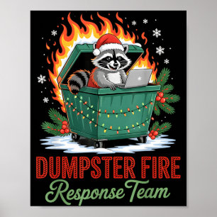 Dumpster Fire Resnse Team Leader Christmas  Poster