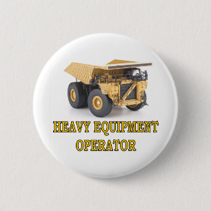 DUMPTRUCK 6 CM ROUND BADGE