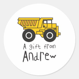 Dumptruck - Andrew Classic Round Sticker