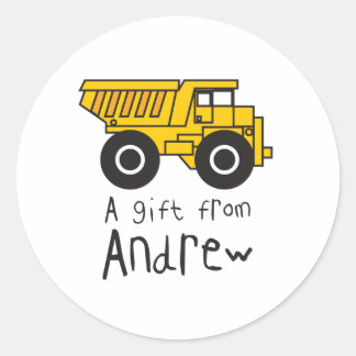 Dumptruck - Andrew Classic Round Sticker