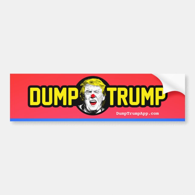 DumpTrump Bumper Sticker (Front)