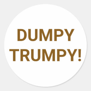 DUMPY TRUMPY Comic Splash-Art Hankamer Artjunkhaus Classic Round Sticker