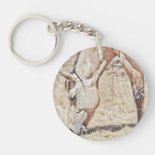 Dun Horse  - Circle (single-sided) Key Ring (Front)