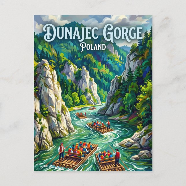 Dunajec River Gorge Poland Postcard (Front)