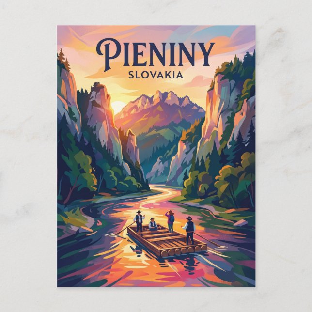 Dunajec River Gorge Slovakia Postcard (Front)