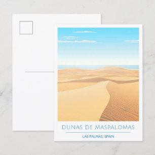Dunas de Maspalomas Las Palmas Spain Travel  Postcard