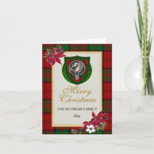 Dunbar Scottish Clan Tartan & Crest Card