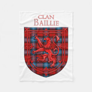 Dunbar Tartan Scottish Plaid Lion Rampant Fleece Blanket
