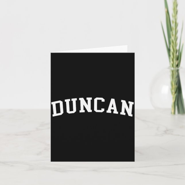 Duncan  card (Front)