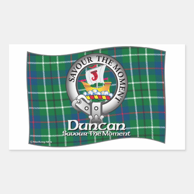 Duncan Clan Rectangular Sticker (Front)