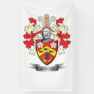Duncan Family Crest Coat of Arms Banner